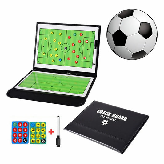 Football Training Board Soccer Foldable Magnetic Coaching Clipboard for Match Train Football Tactic Folder Soccer Accessories