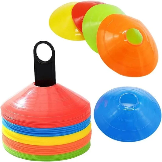 Soccer Disc 10 piece Cone Set Football Agility Training Saucer Cones Marker Discs Multi Sport Training Space Cones Accessories