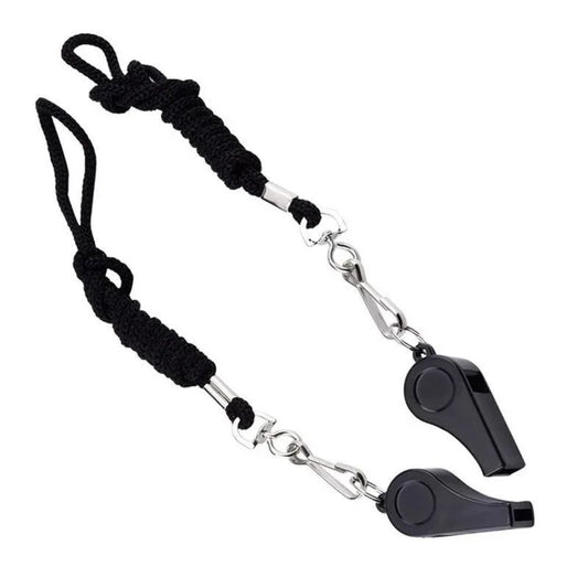 2Pcs Whistle Coach Professional Sports Football Basketball Referee Training Whistle Outdoor Survival with Lanyard Cheerleading