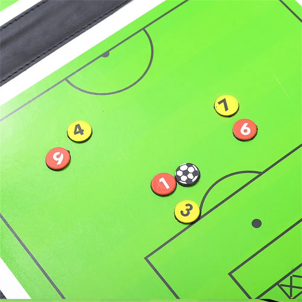 Football Training Board Soccer Foldable Magnetic Coaching Clipboard for Match Train Football Tactic Folder Soccer Accessories