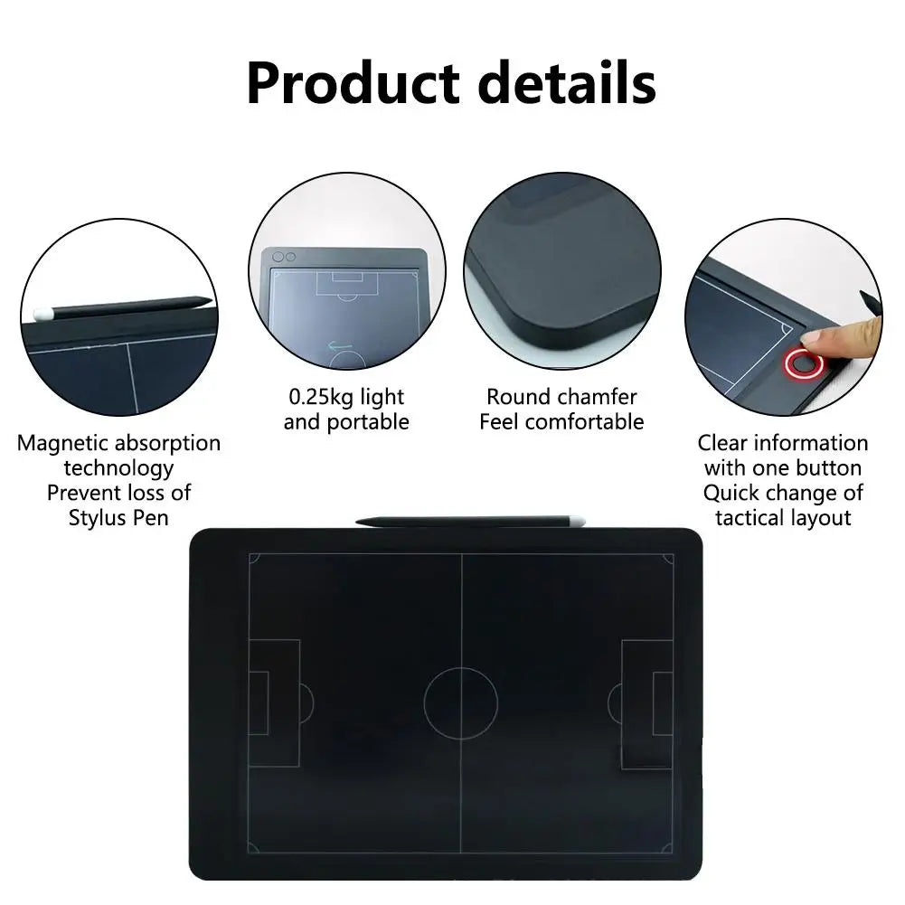 Premium Electronic Coach Board Basketball Soccer Coaching 15-inch Lcd Tactical Board Football Basketball Training Equipment New