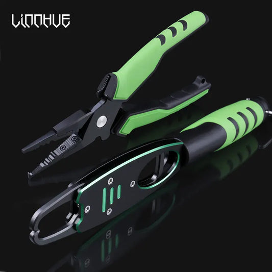 Aluminum Alloy Fishing Pliers Grip Set Split Ring Cutters Line Hook Recover Fishing Tackle High Quality Fishing Tool